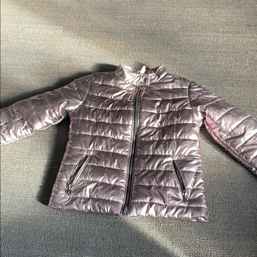 Metallic silver jacket